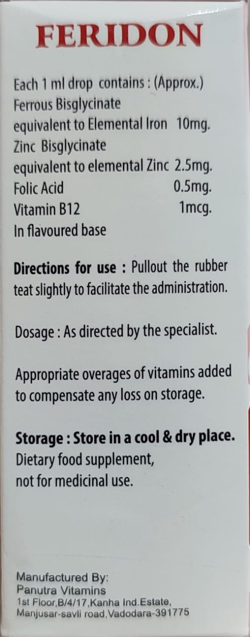 Feridon – Iron, Folic Acid & Vitamin B12 Supplement for Hemoglobin Support
